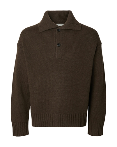 Selected - SLMCody LS Strik Polo - Turkish Coffee